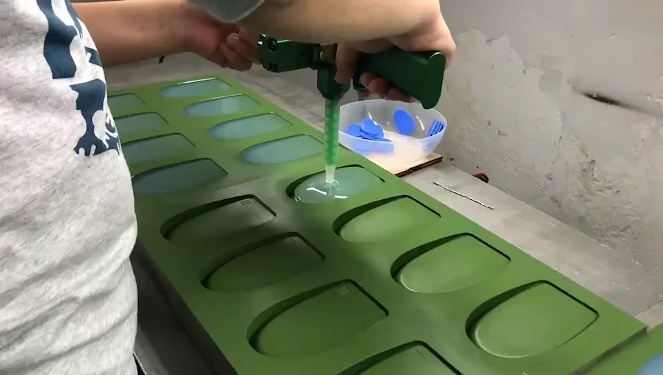 Vidéo de production de semelles en silicone
